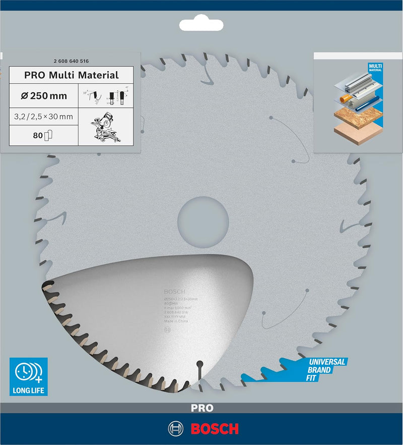 Bosch Accessories Bosch Professional 1x Kreissägeblatt Multi Material (für Multimaterial, Sägeblatt