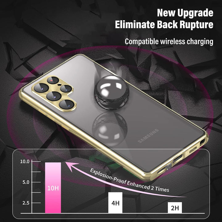 KumWum Hülle Kompatible mit Samsung Galaxy S23 Ultra Magnetische Handyhülle 360 Grad Schutzhülle mit