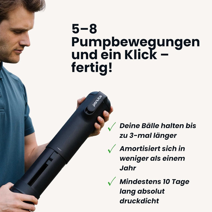 Bounce Tube Padel - Druckbehälter fur Padel – 3X längere Ball-Lebensdauer – Sprungkraft erhalten – I