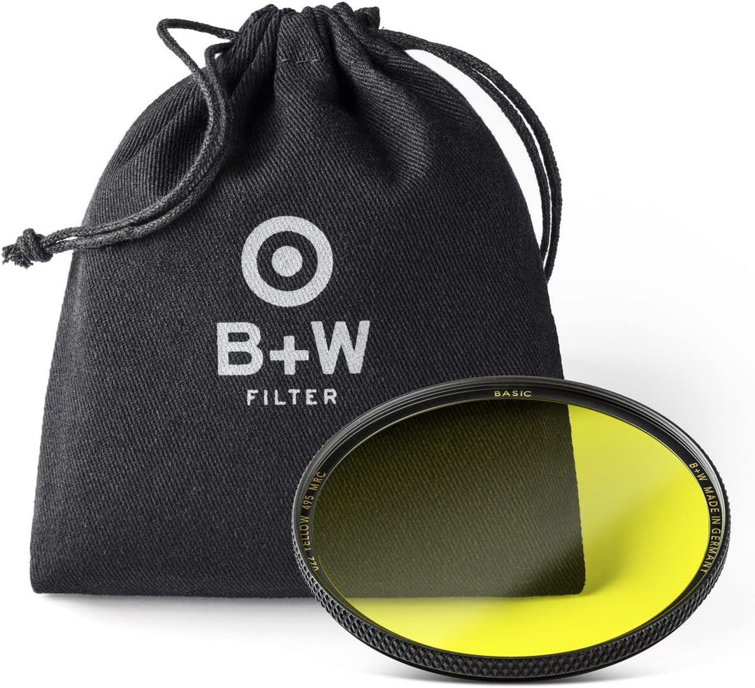 B+W Gelbfilter 022 MRC Basic 55mm (16x vergütet, Professional)
