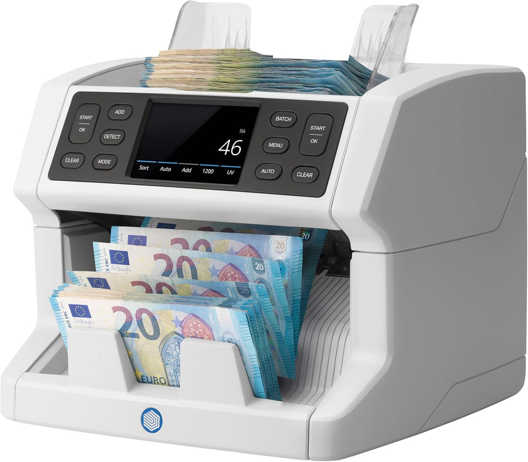 Safescan 2850 Geldzählmaschine, zählt sortierte Banknoten - Banknotenzähler mit 3-facher Echtheitspr