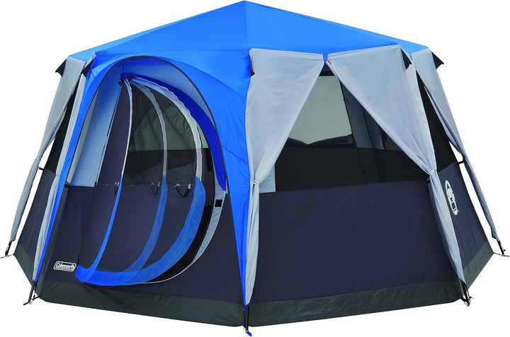 Coleman Octagon mit grossen Fenstern, mit 360° Rundumblick, stabile Stahlstangenkonstruktion, Vollst