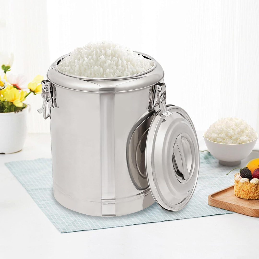 20L Edelstahl Isoliert Eimer, Thermobehälter, Isolierter Eimer, Isolierkanne, Thermobox, Warmhaltebe