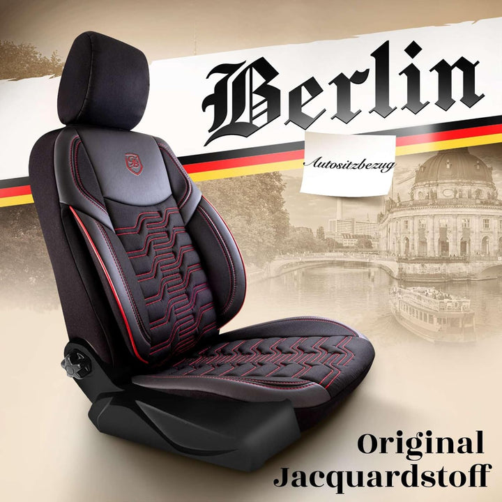 Autositzbezüge Universal – Premium Autozubehör Innenraum für PKW & SUV – Jacquard Sitzauflage, Autos