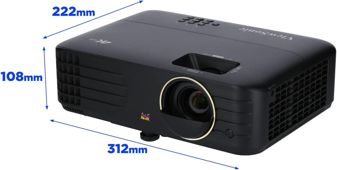 ViewSonic PX728-4K UHD Heimkino DLP Beamer (4K, 2.000 ANSI Lumen, Rec. 709, 2x HDMI, USB, USB-C, 10