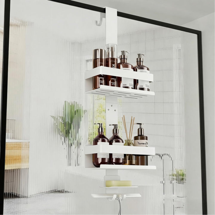 Duschablage ohne Bohren Badezimmer Organizer, Badregal Duschregal ohne Bohren, Duschablage zum Hänge