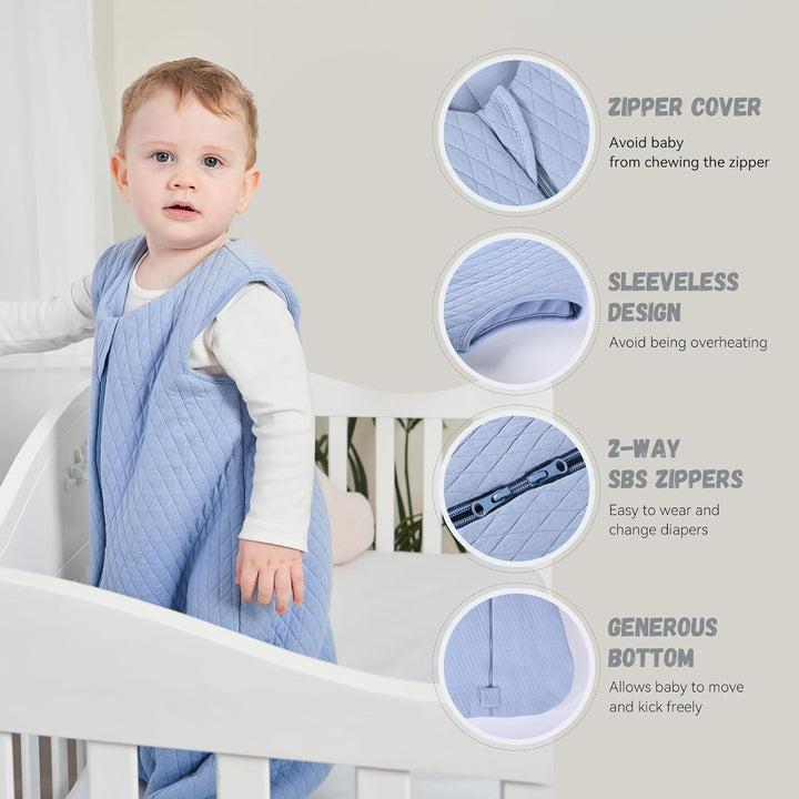 Yoofoss Schlafsack Baby Winter Baumwolle 2.5 TOG Warm Baby Winterschlafsack Weich Babyschlafsack Neu
