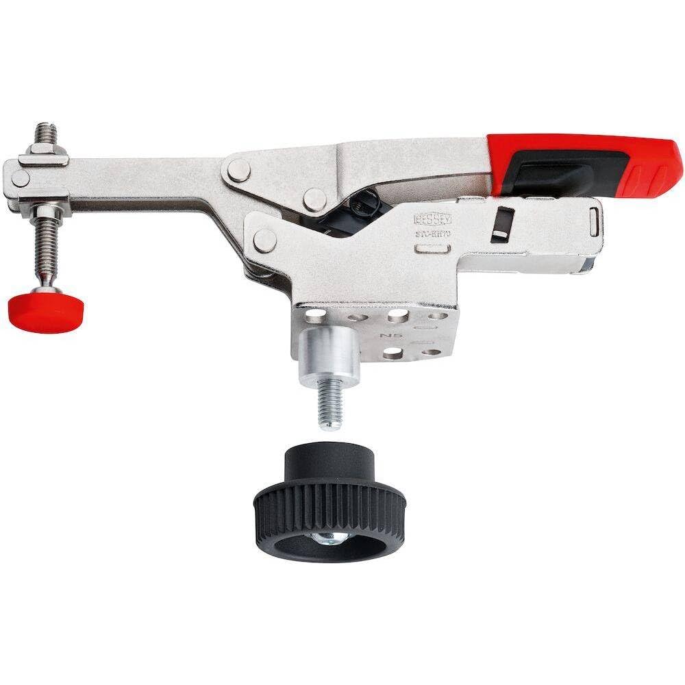 Bessey STC-VH50-T20 Senkrechtspanner mit offenem Arm und waagerechter Grundplatte STC-VH/40 mit Zube