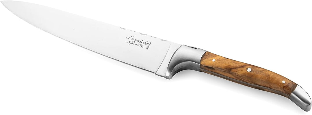 Laguiole Style de Vie Messerset Luxury Line, 5-teilig, Magnetischer Messerblock, Olivenholz