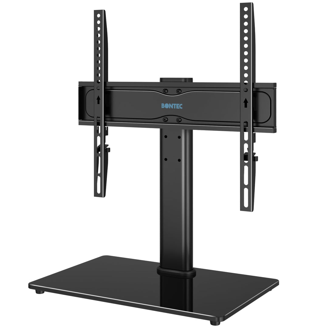 BONTEC TV Standfuss TV Ständer Universal Höhenverstellbar für 26-55 Zoll LCD LED OLED Plasma Flach &