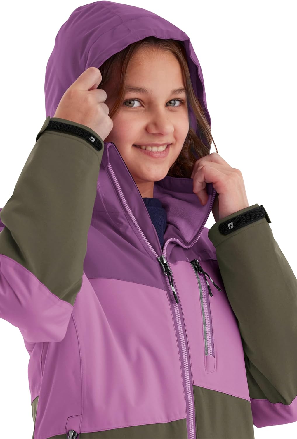 Killtec Mädchen Kow 170 Grls Jckt Funktionsjacke mit Kapuze und Schneefang/Outdoorjacke ist wasserdi