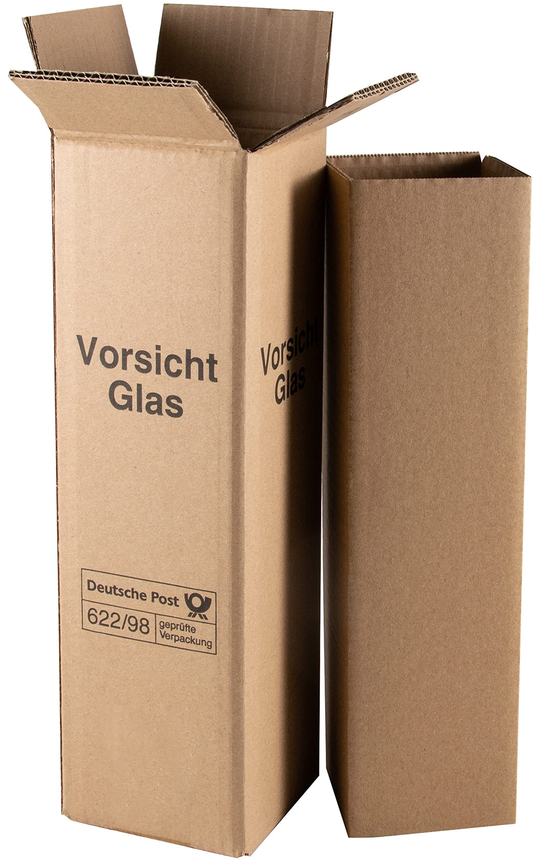 10 x Wein Versandkarton 1er DHL/UPS geprüft (Umkarton, Hülse, 1 Deckel)