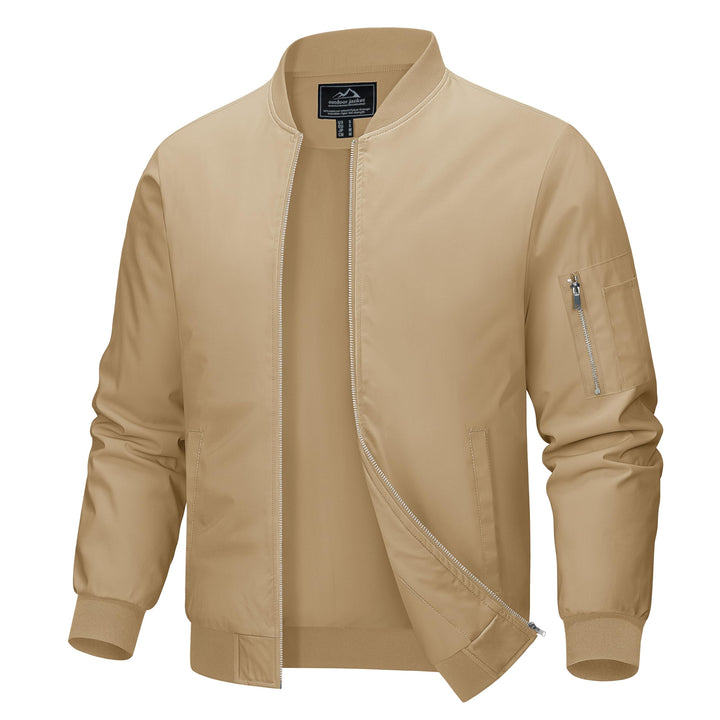 MAGCOMSEN Blouson Herren Jacke Leichte Bomberjacke Winddichte Übergangsjacke Freizeit Fliegerjacke m