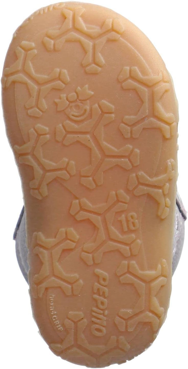 RICOSTA Mädchen und Jungen Lauflernschuhe GEORG,Warmfutter,Leder,WMS:Mittel/Weit 21 EU Grau 450, 21