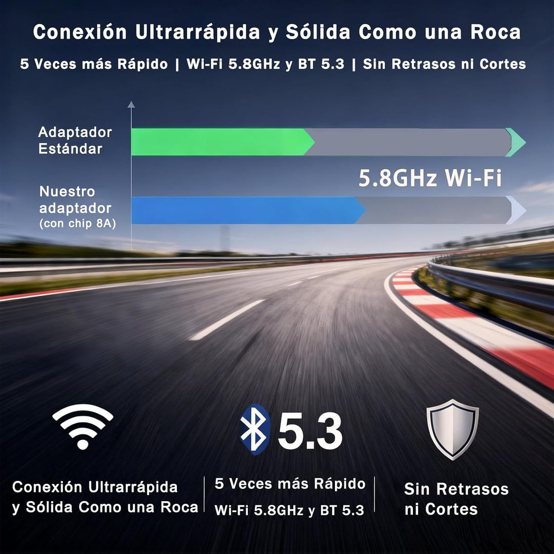 2 in 1 für Apple CarPlay & Android Auto Wireless Adapter, Car Play Adapter Auto für iPhone iOS 10+ &