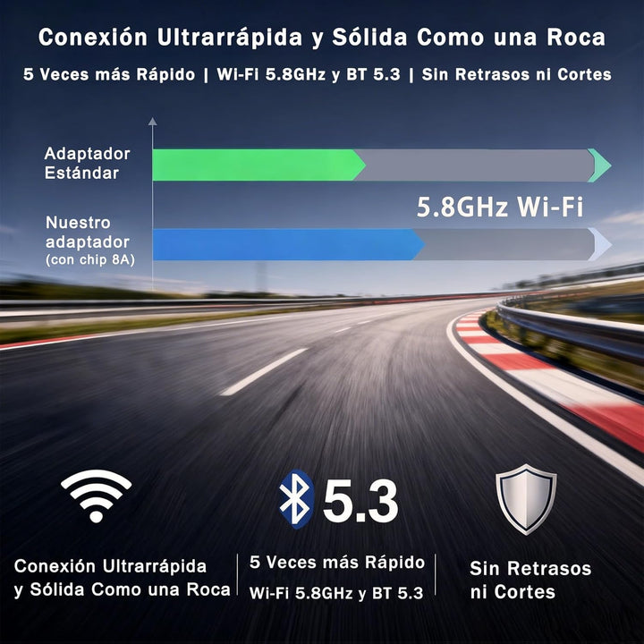 2 in 1 für Apple CarPlay & Android Auto Wireless Adapter, Car Play Adapter Auto für iPhone iOS 10+ &