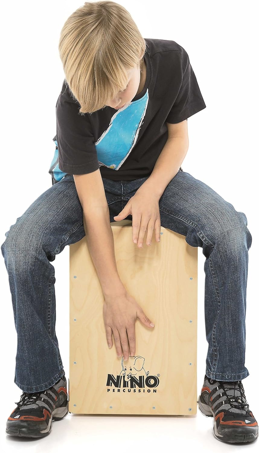 Nino Percussion NINO952 Cajon 45,1 cm (17,8 Zoll) Normale Grösse Standard natur, Normale Grösse Stan