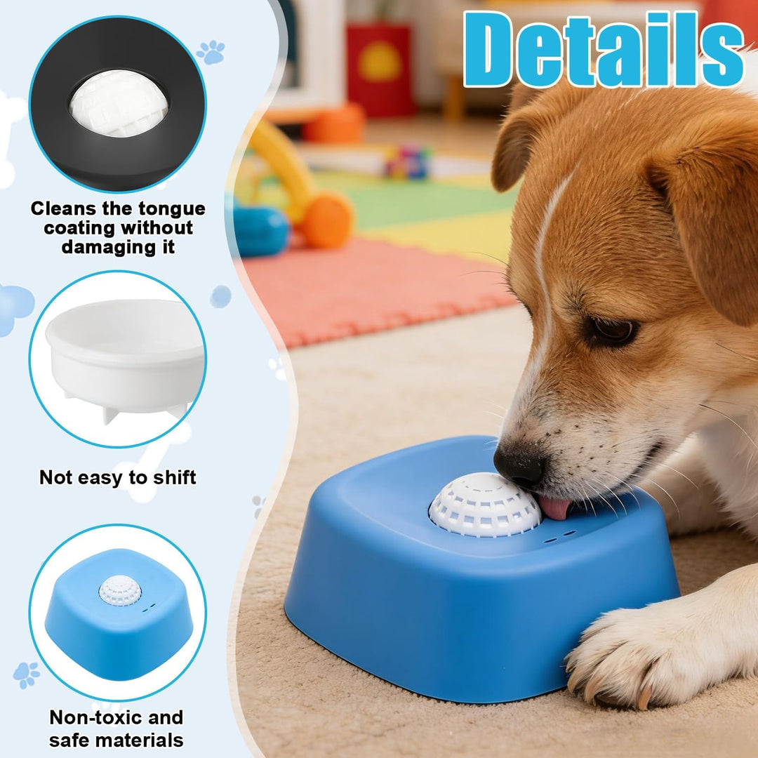 Schleckball Hund, 2PCS Lick Bowl Für Hunde, Hundelickspielzeug, PP Nassfutter Lick Pad mit Saugnapfb