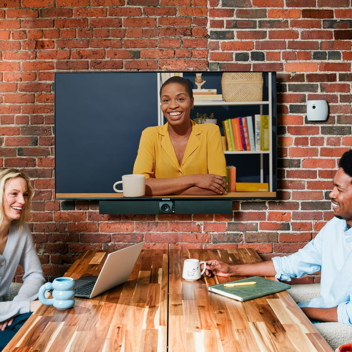 Owl Bar Videokonferenzgerät – 4K-Videokonferenzbar mit aktivem Sprecherfokus, Zertifiziert für Micro