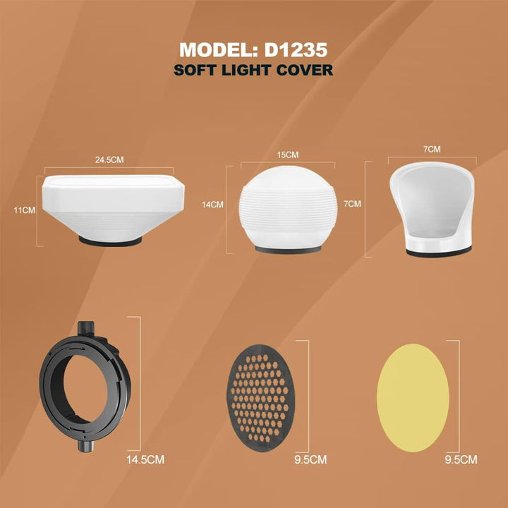 Fotografie Beleuchtung Blitz Diffusor Set, LENSGO Professional Flash Kit Modifier Bundle Diffusion D