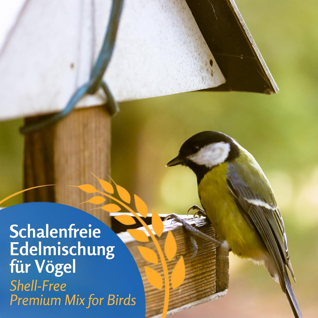 Leimüller Vogelfutter Wildvögel Ganzjährig 25Kg (Ohne Schalen) - Premium Wildvogelfutter mit geschäl