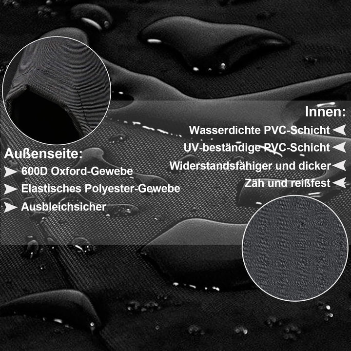 Grillabdeckung für Weber 57CM Premium Holzkohlegrills, 600D Oxford Abdeckhaube für Kugelgrill Abdeck