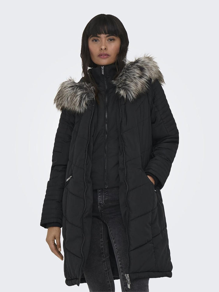 ONLY Female Steppmantel ONLTENNA Steppmantel Schwarz M, Schwarz M