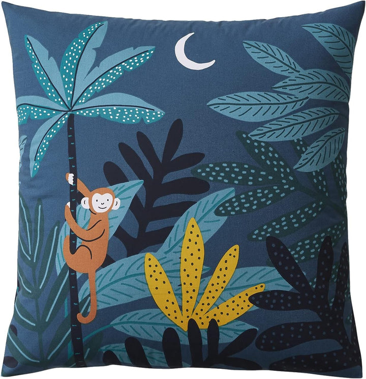 Vertbaudet Kinder Bettwäsche-Set DSCHUNGELNACHT Mehrfarbig 140X150 63X63, 140X150 63X63