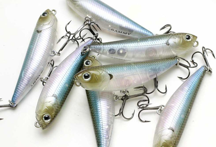 Lucky Craft Sammy 65 Topwater Angelköder, 6,3 cm, schwimmende Süsswasserforelle, Kleinmaulbarschköde