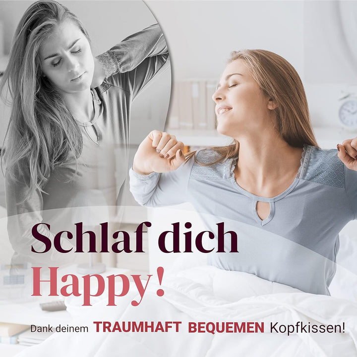 Salosan® Orthopädisches Kopfkissen Viscokissen 80 x 40 X 12 cm - Nackenkissen - Visco Memory Schaum