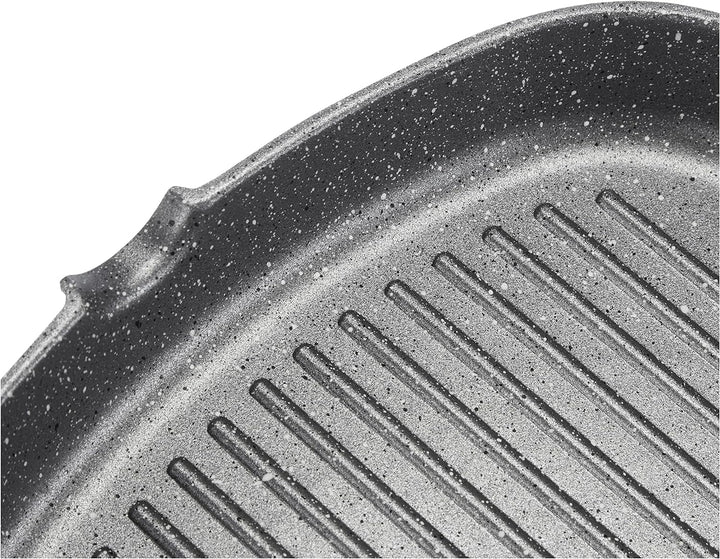 Tognana wi758bcamnf Grill Quadra mit Griff faltbar Mythos, Aluminium, Grau Marble