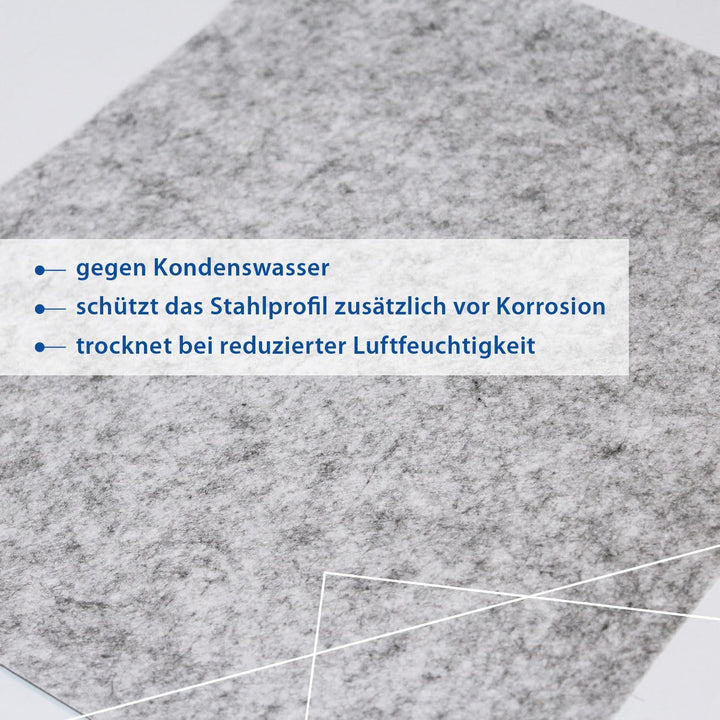 Selbstklebendes Antikondensvlies - 40m Länge - Perfekt für Trapezbleche. Effektiver Feuchtigkeitssch