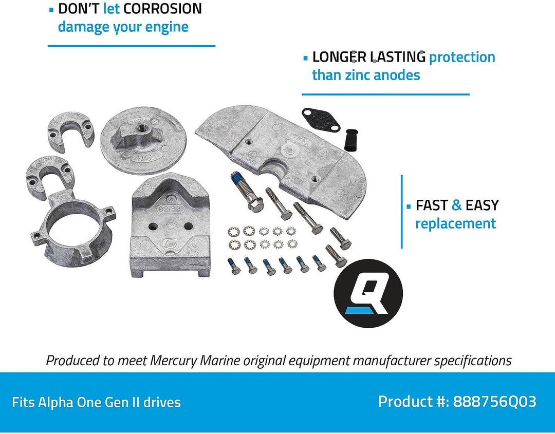 888756Q03 Aluminium-Anoden-Kit – Alpha One Gen II Antriebe