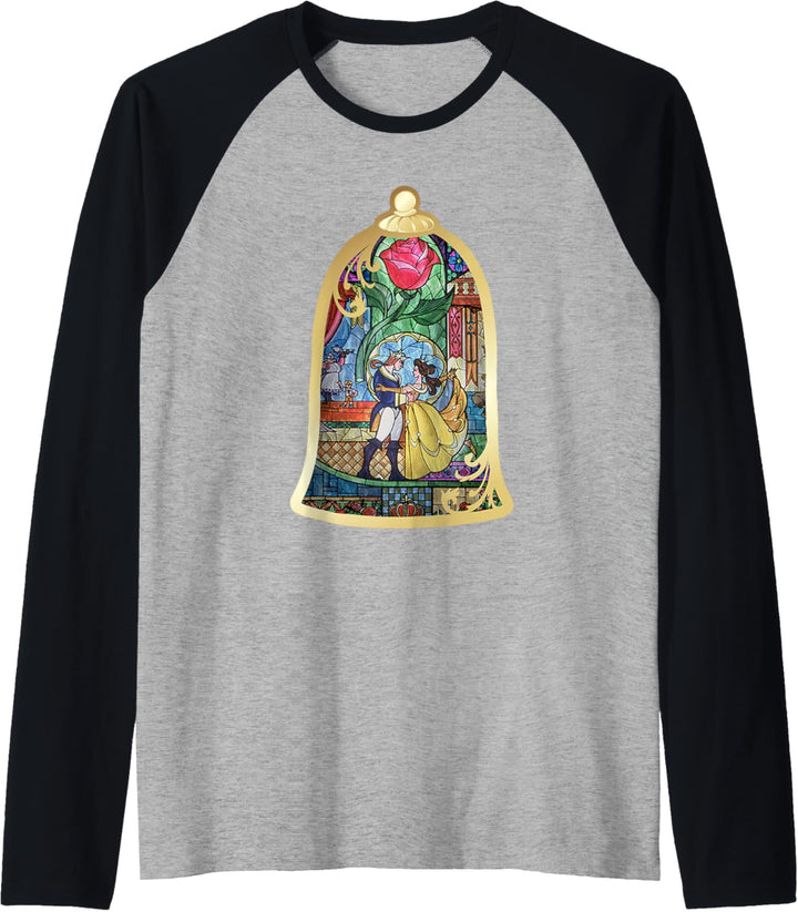 Disney Beauty and the Beast Stained Glass Raglan