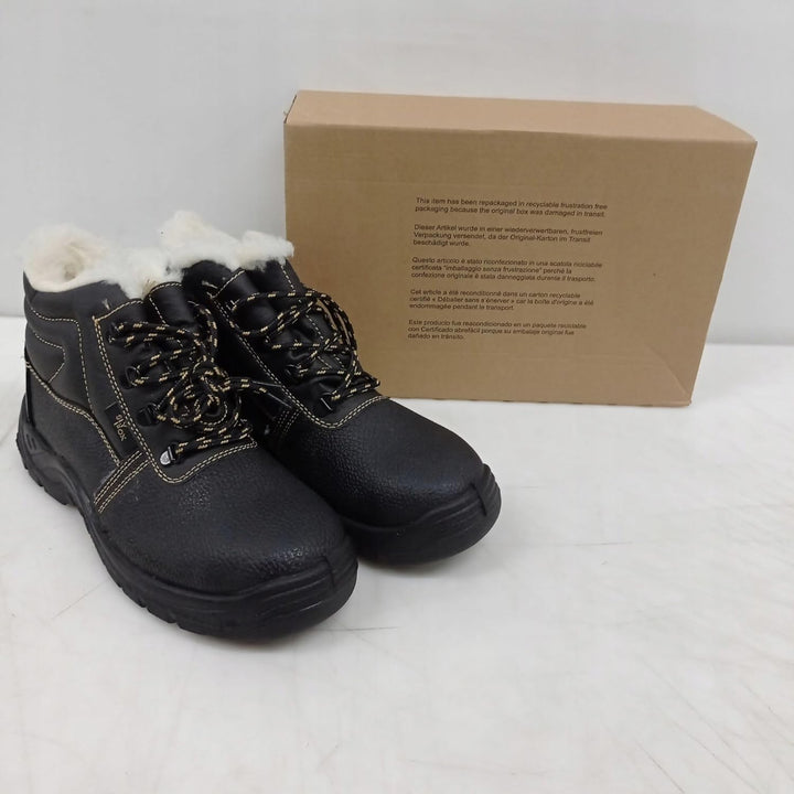 Ogrifox OX-SLX-TO-SB Arbeitsschuhe Herren, Damen | Sicherheitsschuhe | Mit Schafsfell isoliert | Saf