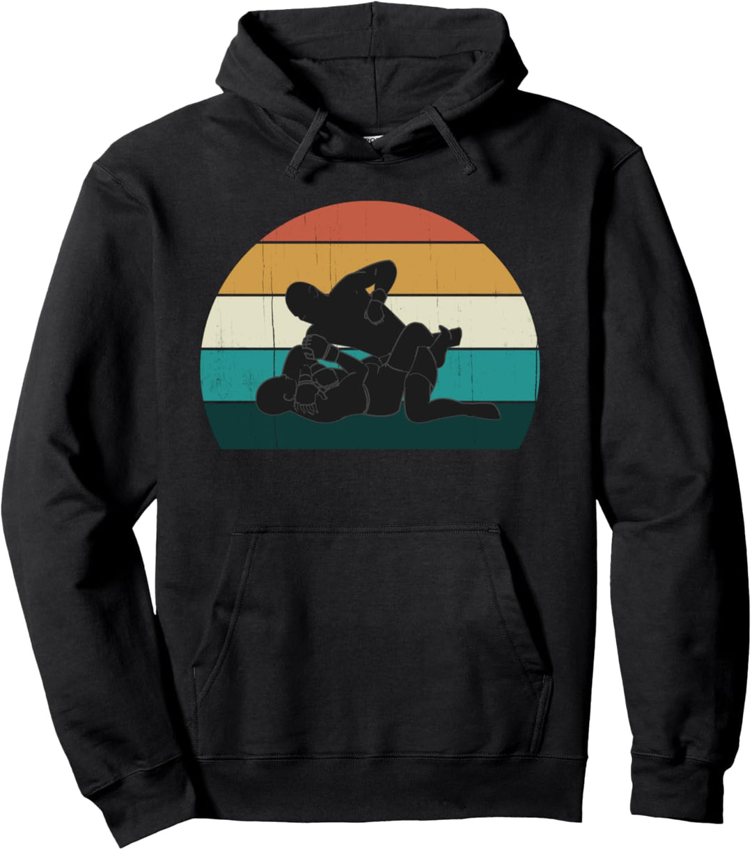 Coole Retro MMA Grappling Fighters: Vintage Bodenkampf Pullover Hoodie