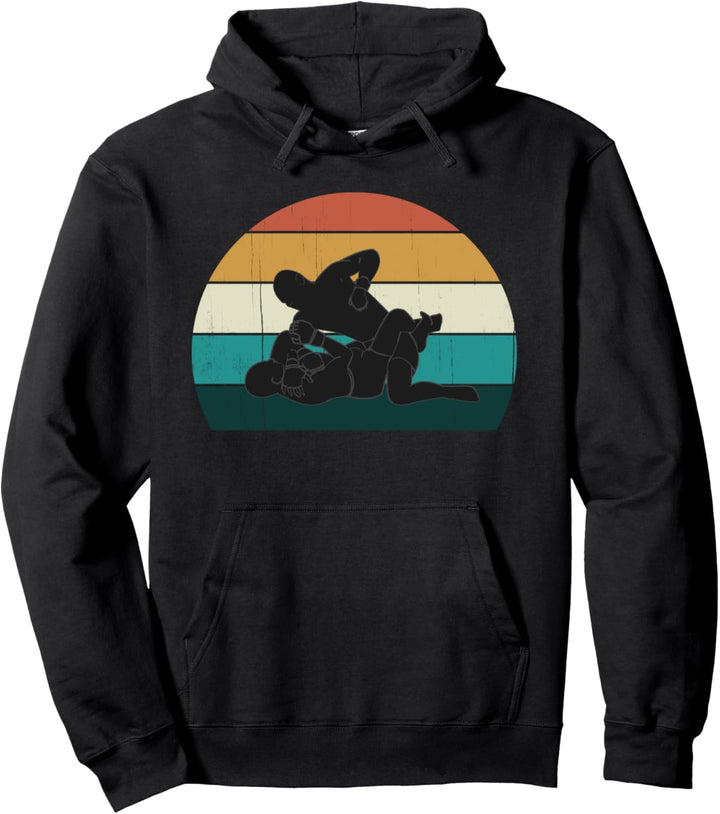 Coole Retro MMA Grappling Fighters: Vintage Bodenkampf Pullover Hoodie