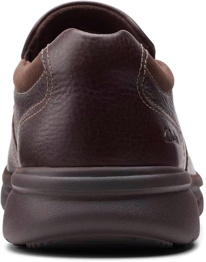 Clarks Herren Bradley Step Slipper 39.5 EU Braunes Trommelleder, 39.5 EU Braunes Trommelleder