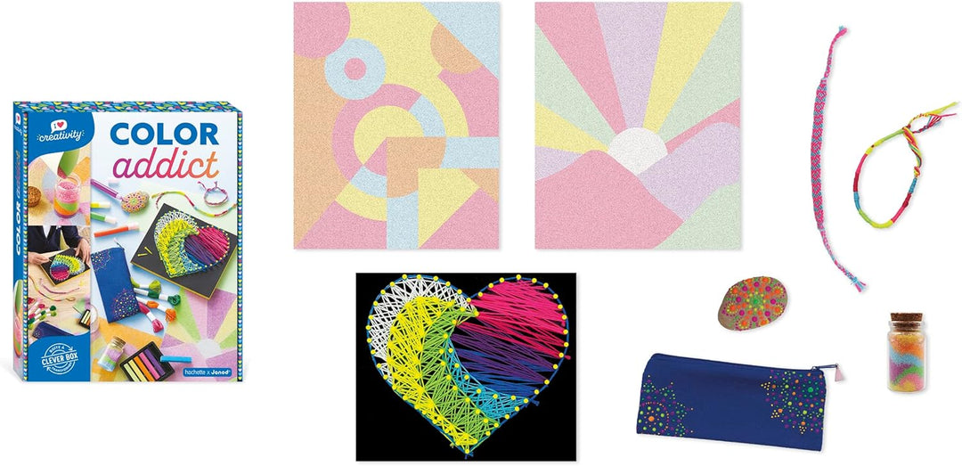 Janod - Diverse Aktivitäten Color Addict - I Love Creativity - 8 Kunstwerke zum Erstellen - Kreative