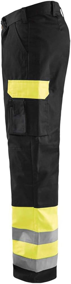 Blakläder Arbeitshose Bundhose Warnschutz 1584, Farbe:orange/marineblau;Grösse:58