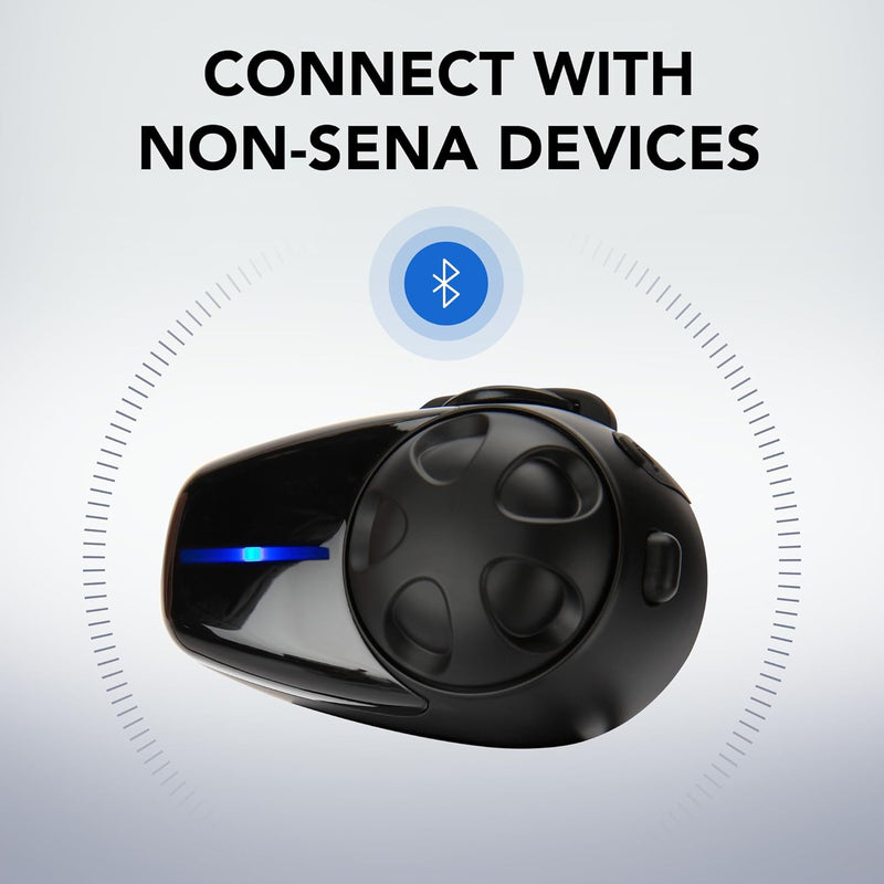 Sena SMH10 Bluetooth-Kommunikationssystem für Motorräder Einzelpackung, Einzelpackung