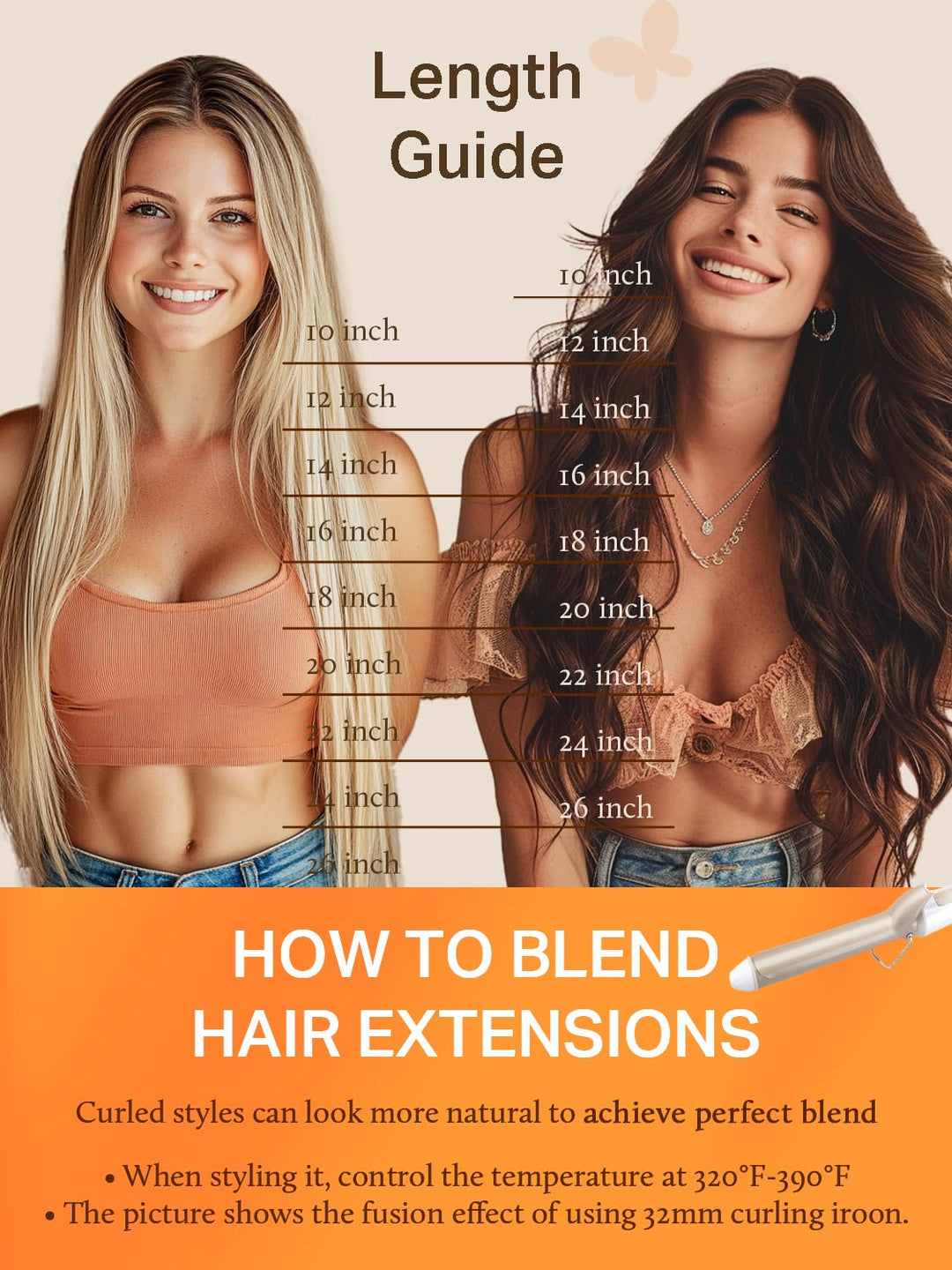 DOORES Tape in Extensions Echthaar, Balayage Natürliches Schwarz bis Hellblond 45cm (18zoll) 50g 20p