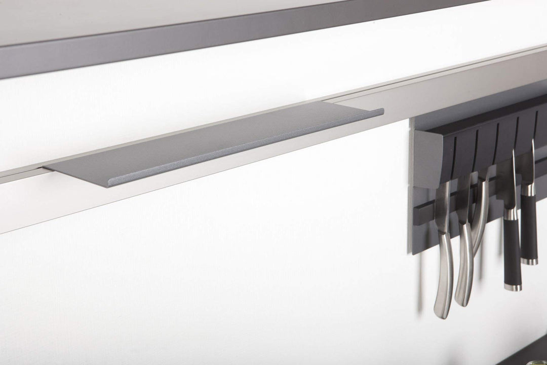 SO-TECH® Linero MosaiQ Obere Ablage 'M' 350x107x8 mm Graphitschwarz Obere Ablage 'M' 350 Graphitschw