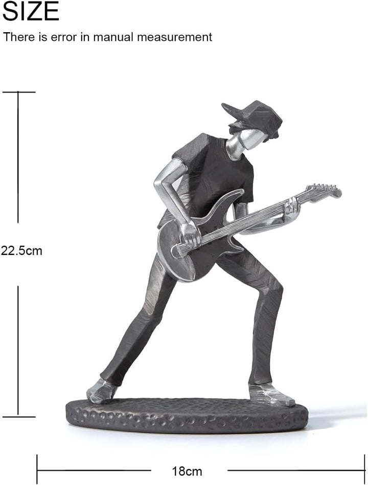 Amoy-Art Musik Figuren Skulptur Modern Dekor Statue Wohnzimmer Kunst Arts Polyresin Geschenk 24cm