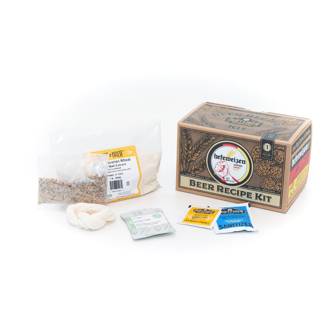 Craft A Brew Hefeweizen-Refill-Rezept-Kit; 1 Gallone; Zutaten für selbstgebrautes Bier, Hefeweizen