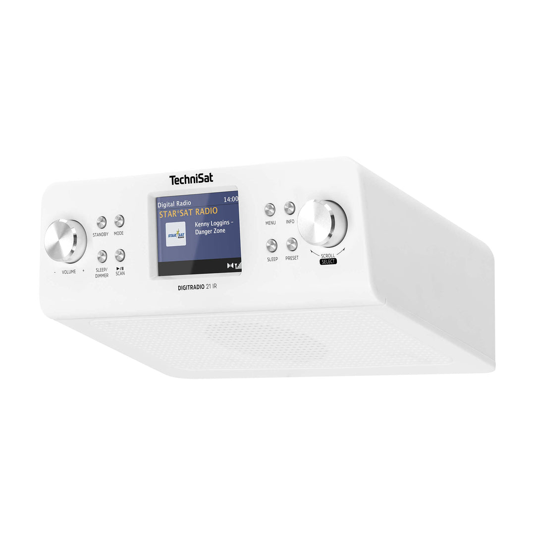 TechniSat DIGITRADIO 21 IR - Küchenradio (Unterbauradio inkl. Montageplatte, Internetradio DAB+, DAB