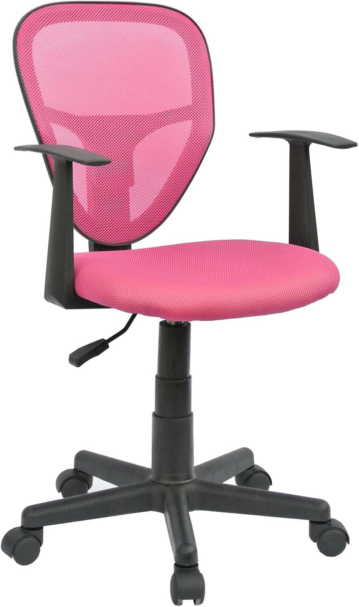 CARO-Möbel Schreibtischstuhl Kinderdrehstuhl Bürostuhl Drehstuhl Studio in pink rosa mit Armlehnen,