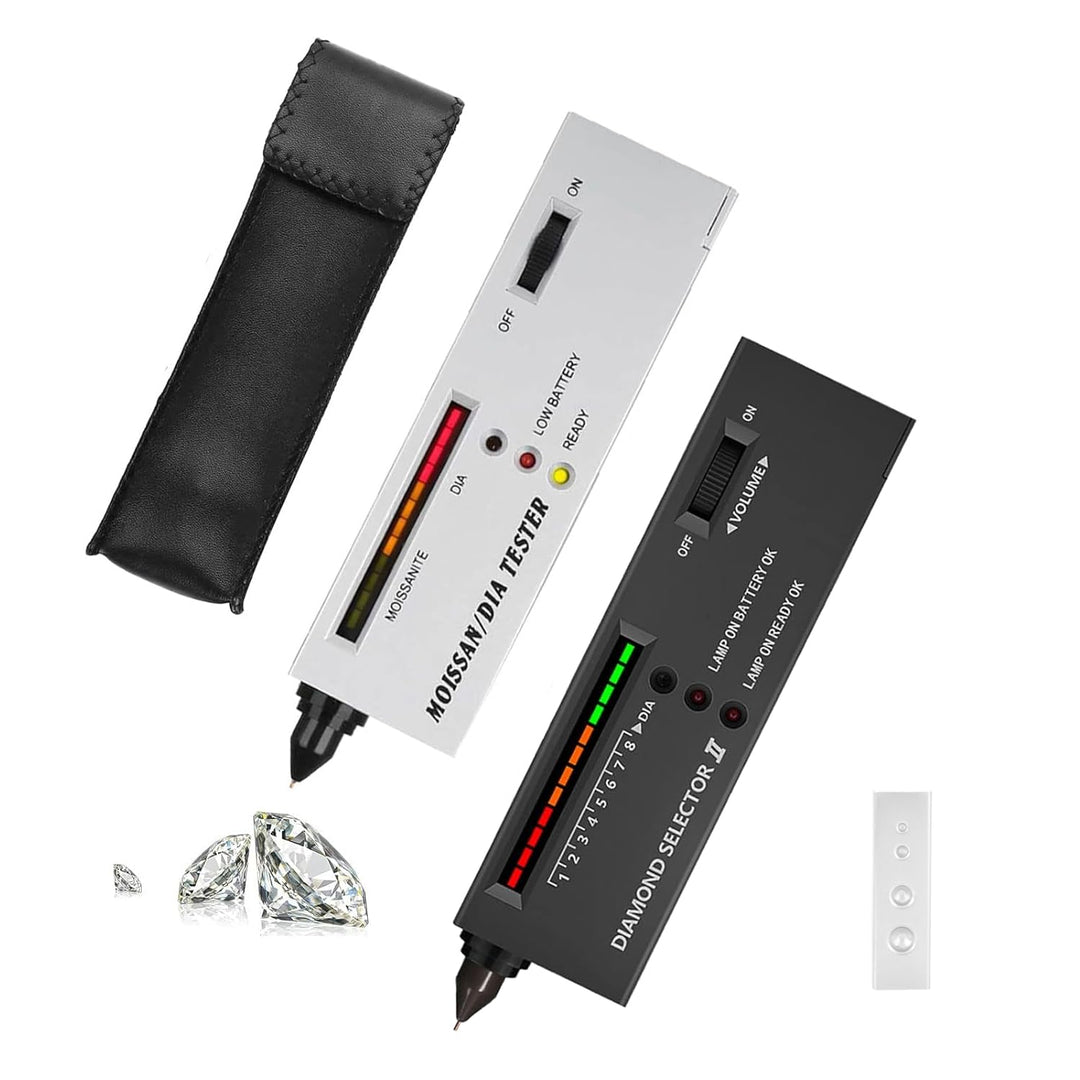 Juwelier-Tester, Edelstein-Tester, professioneller Diamant-Edelstein-Selektor Tragbarer LED-Audio-Di