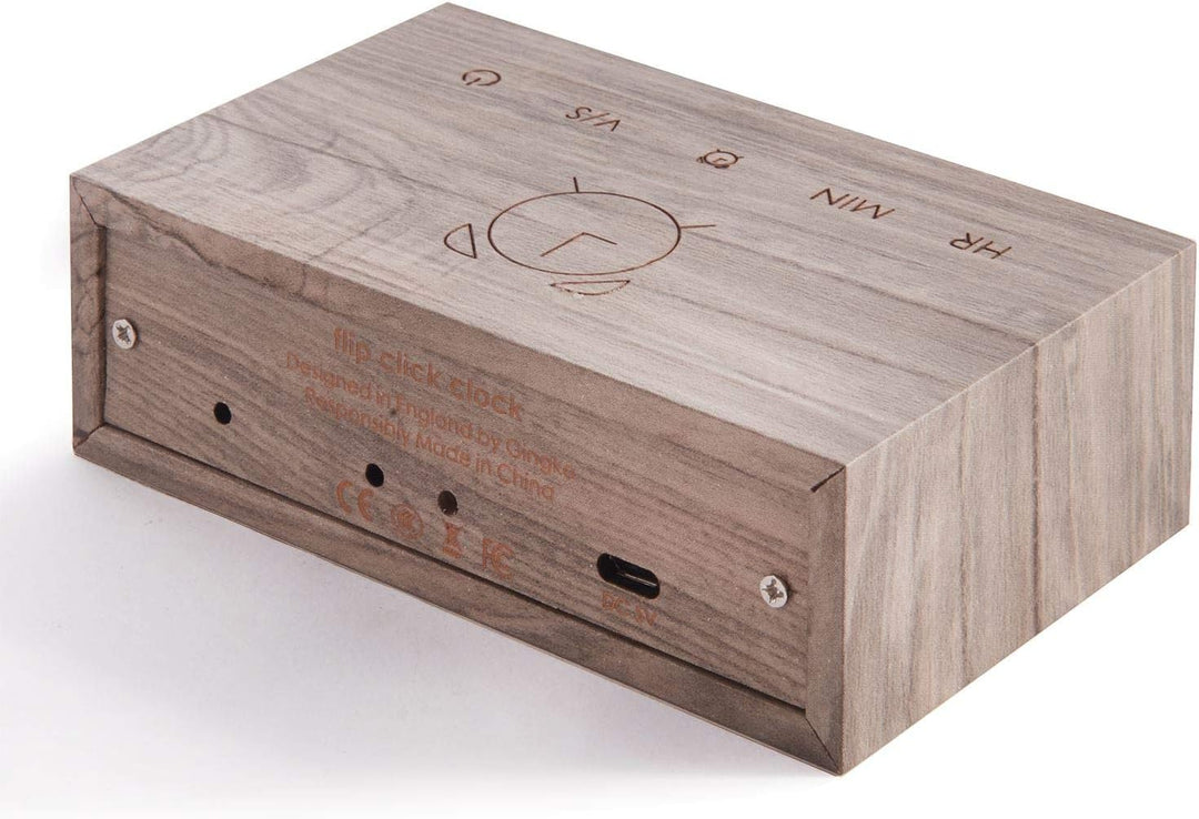Gingko Design G003A12 Wecker, Holz, Esche, One Size Einheitsgrösse Asche, Einheitsgrösse Asche