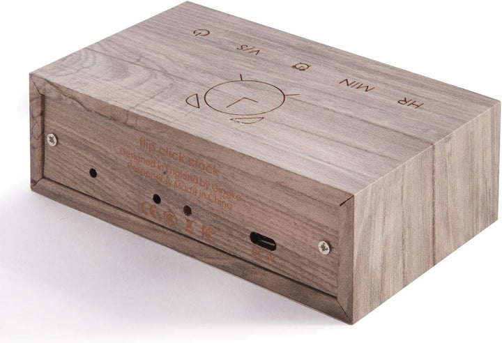 Gingko Design G003A12 Wecker, Holz, Esche, One Size Einheitsgrösse Asche, Einheitsgrösse Asche
